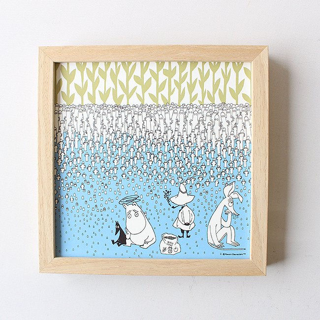 ムーミン×鈴木マサル ポスター（ニョロニョロの種）20×20cm / フレーム付き / MOOMIN TRIBUTE WORKS