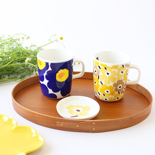 マリメッコ ウニッコ 60周年マグカップ250ml / marimekko Unikko Mug / ネイビー