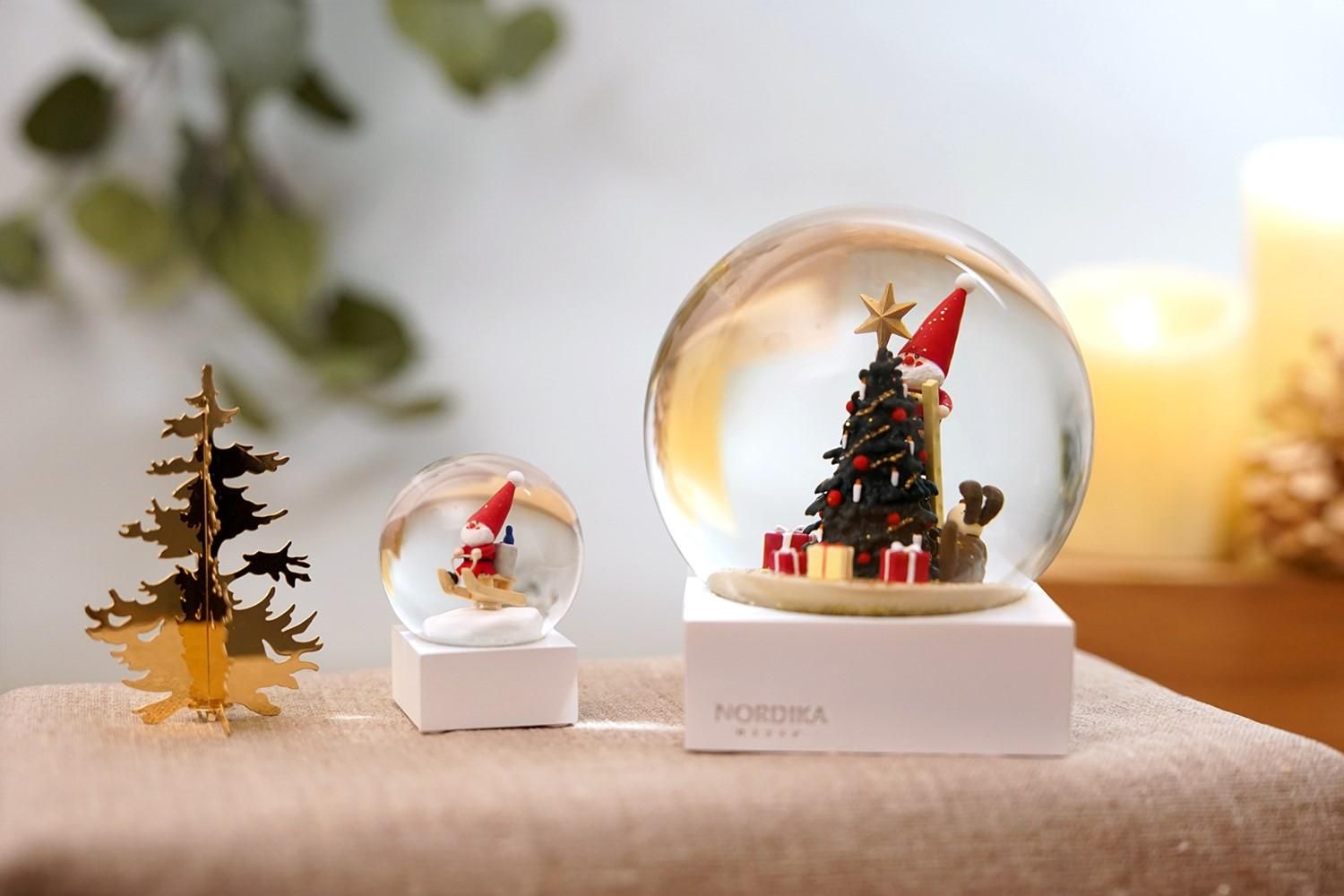 2025年限定】幸せを運ぶ妖精 ノルディカニッセ スノードームミニ（そり
