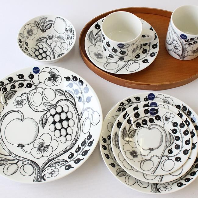 アラビア パラティッシ プレート16.5cm （ブラック） / ARABIA Paratiisi