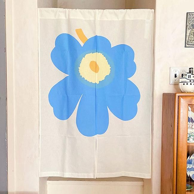 マリメッコ　Unikko Noren カーテン　のれん 日本限定】Unikko Noren カーテン 90×120cm | Maija Isola