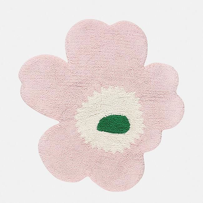 マリメッコ ウニッコ バスマット（クリーム×ウォームオレンジ