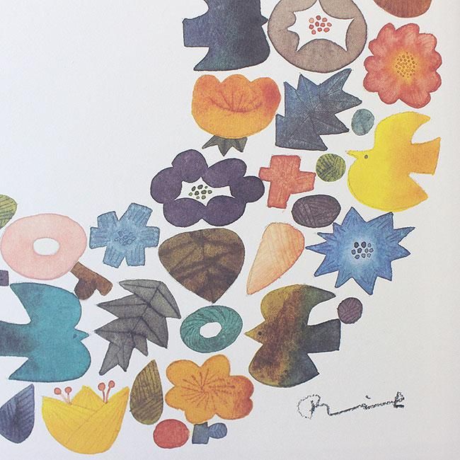バーズワーズ/BIRDS'WORDS ポスター/WREATH/リース 300×300mm バーズワーズ/BIRDS'WORDS ポスター/WREATH/リース 300×300mm