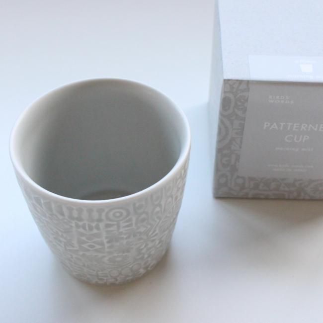 バーズワーズ フリーカップ（モーニングミスト）/ PATTERNED CUP