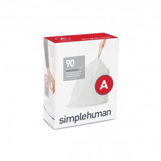 【simplehuman / シンプルヒューマン】コードA　パーフェクトフィットゴミ袋 【4箱1セット】【メーカー直送品】