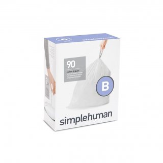 【simplehuman / シンプルヒューマン】コードB　パーフェクトフィットゴミ袋 【4箱1セット】【メーカー直送品】