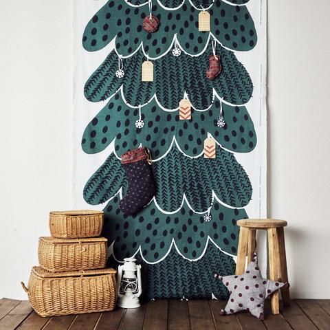 <img class='new_mark_img1' src='https://img.shop-pro.jp/img/new/icons60.gif' style='border:none;display:inline;margin:0px;padding:0px;width:auto;' />【11/7(金)20時販売開始】【おひとりさま1点限り】もみの木テキスタイル(2.1mカット / KUUSIMETSA / テキスタイル / Eri Shimatsuka / 島塚絵里