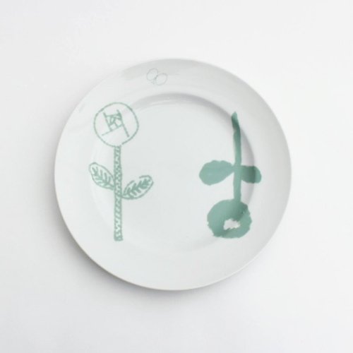 ミナペルホネン ×PASS THE BATON プレート（ミントグリーン）/ Remake tableware Plate MG