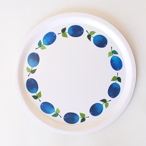 Stig Lindberg】 トレイ ラウンド31cm（プルヌス）/ Prunus / A3 Profil