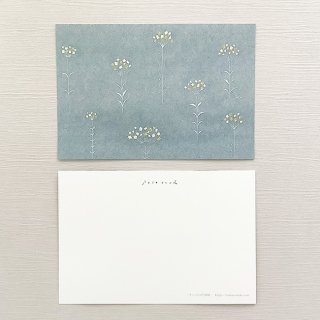 【田村美紀】 ポストカード（きいろの花模様）/ tamura miki / Post card 【ネコポス便発送可】