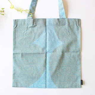 マリメッコ ヨケリ パパヨ  コットンバッグ（ブルー）43cm×43cm / marimekko Jokeri Papajo cotton bag