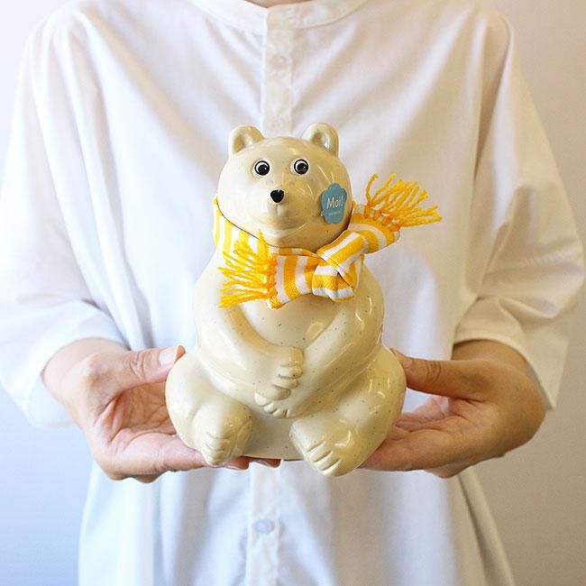 2022年限定マフラー付き しろくま貯金箱 / Polar Bear Money box