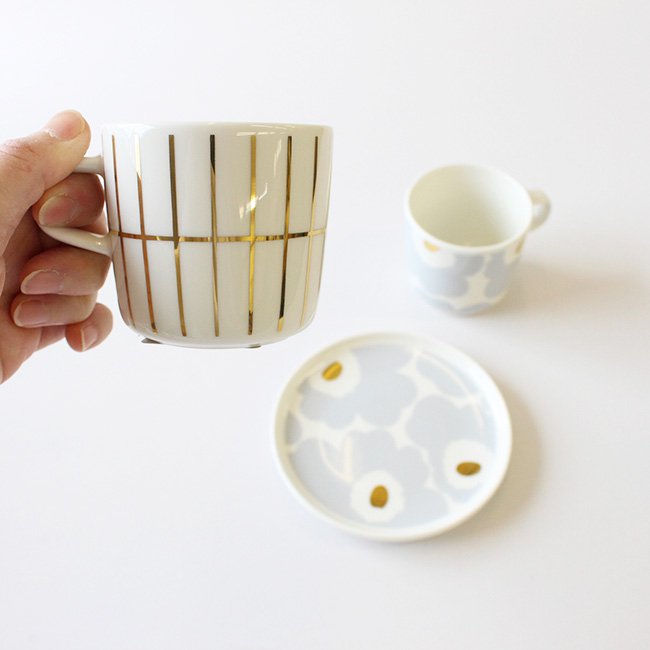 【2022冬限定】マリメッコティイリスキヴィ コーヒーカップ / marimekko Tiiliskivi coffe cup / ゴールド