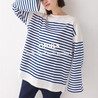 <img class='new_mark_img1' src='https://img.shop-pro.jp/img/new/icons1.gif' style='border:none;display:inline;margin:0px;padding:0px;width:auto;' />【春物新作】フレア袖パネルボーダーロングスリーブTシャツ 長袖(全4色)