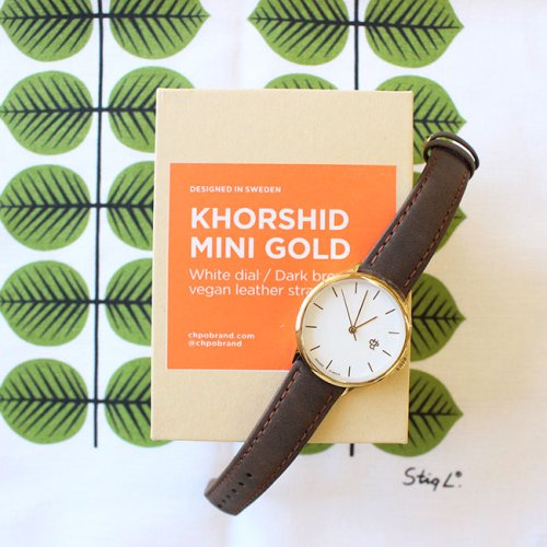 CHPO 腕時計 / KHORSHID MINI GORD（レザーベルト/BLOWN）White dial