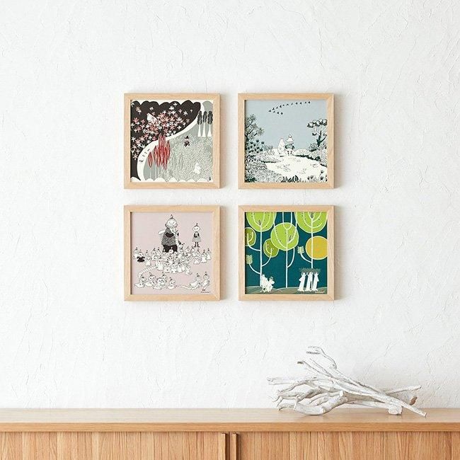 ムーミン×鈴木マサル ポスター（ミイのマフラー）20×20cm / フレーム