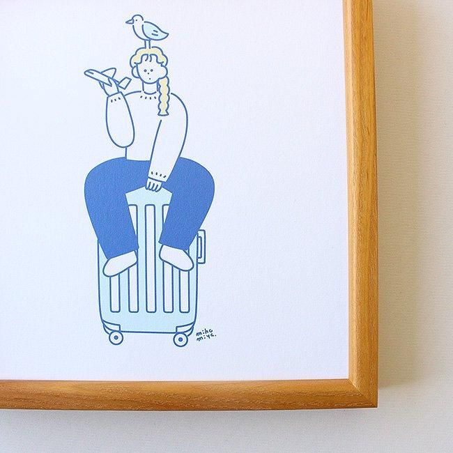 2024アニバーサリー】miho miyauchi×krone スクエアポスター20cm