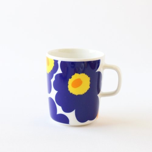 マリメッコ ウニッコ 60周年マグカップ250ml / marimekko Unikko Mug / ネイビー