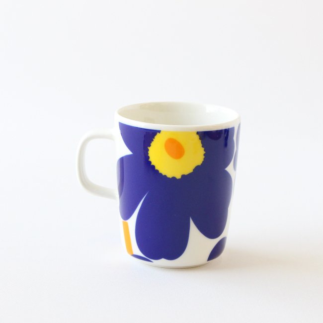 マリメッコ ウニッコ 60周年マグカップ250ml / marimekko Unikko Mug / ネイビー