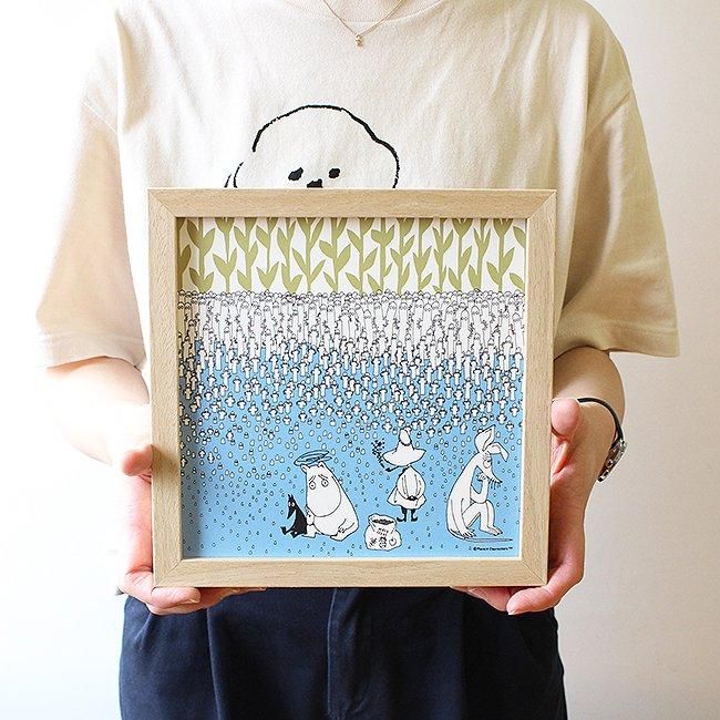 ムーミン×鈴木マサル ポスター（ニョロニョロの種）20×20cm / フレーム