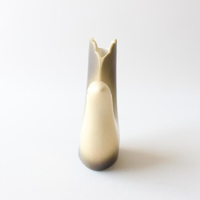 1点限り】【En Liten Van】花器 BIRD（トリ）グレー/ 鹿児島睦