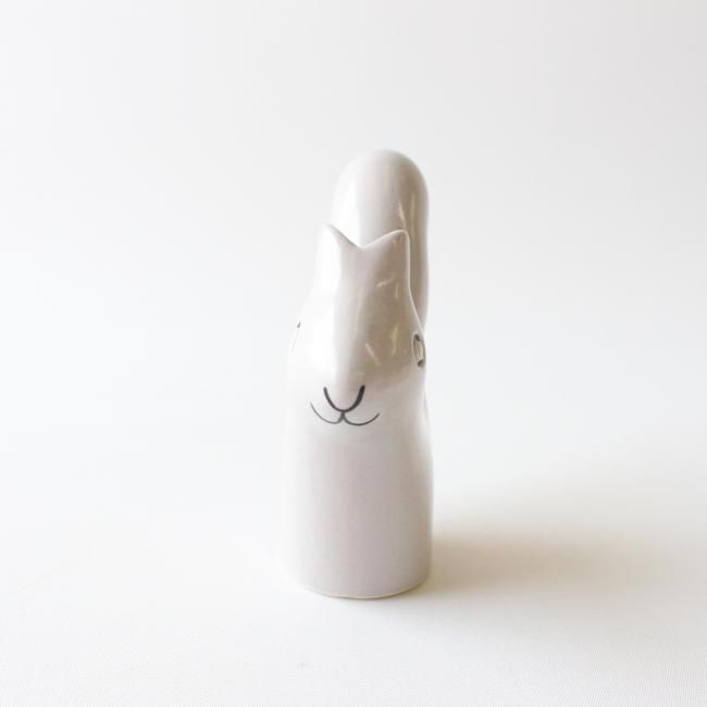 1点限り】【En Liten Van】花器 SQUIRREL(リス)ライトグレー 1点限り】【En Liten Van】花器 SQUIRREL(リス)ライトグレー