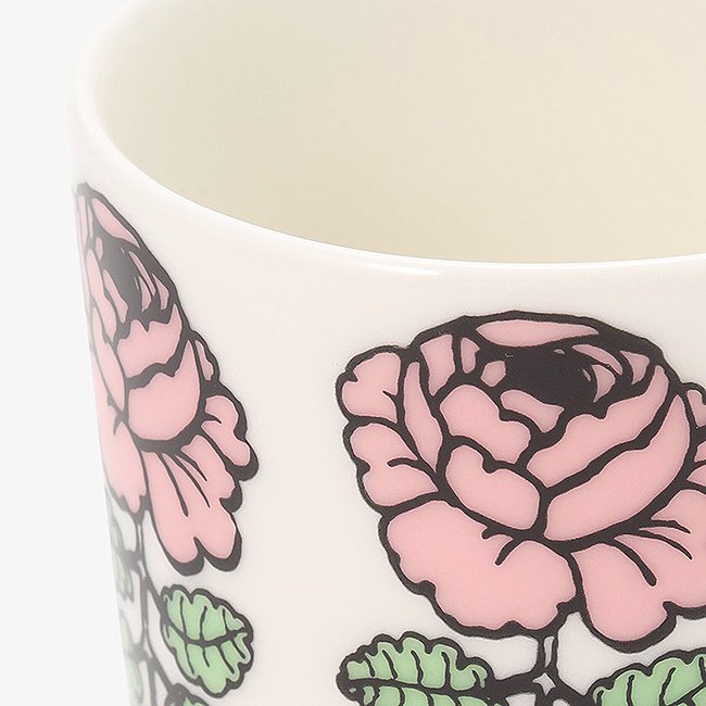 【日本限定】マリメッコ ヴィヒキルース ラテマグ（ピンク）250ml / marimekko Vihkiruusu Latte Mug（単体販売）