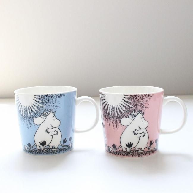 【ARABIA】アラビア ムーミン LOVE ピンク プレート&マグ Moomin（ARABIA） 【正規取扱店】ARABIA アラビア ムーミン マグ