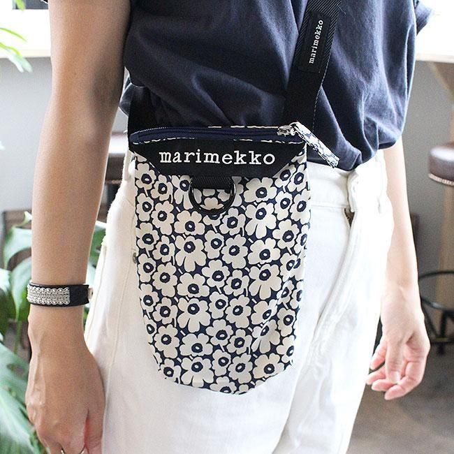 【廃盤】マリメッコ　サコッシュ　ネイビー　ウニッコ 新品】マリメッコ marimekko サコッシュ ウニッコ ネイビー