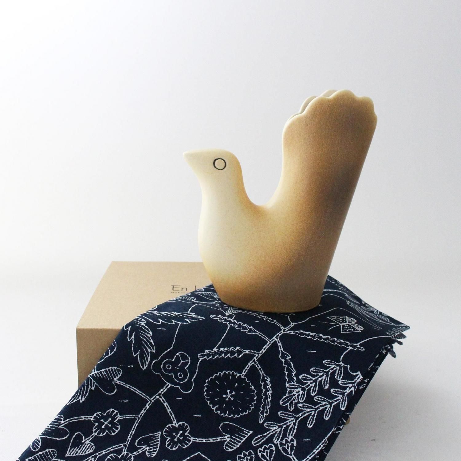 En Liten Van（小さな友達)bird ブラウン　IDEE 鹿児島睦 Keramikstudion×鹿児島睦 / En Liten Van（小さな友達）Bird