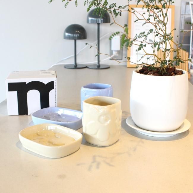 ウニッコ セット マリメッコ Unikko バスルームアクセサリーセット / スカイブルー