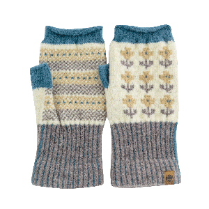 <img class='new_mark_img1' src='https://img.shop-pro.jp/img/new/icons1.gif' style='border:none;display:inline;margin:0px;padding:0px;width:auto;' />TEHTAVA FINGERLESS GLOVES / テスタバ フィンガーレスグローブ(フラワー・ブルー) / 手袋