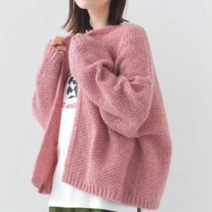 <img class='new_mark_img1' src='https://img.shop-pro.jp/img/new/icons1.gif' style='border:none;display:inline;margin:0px;padding:0px;width:auto;' />【秋の新作】ローゲージジャガードドロップショルダーボレロニットカーディガン(全3色)