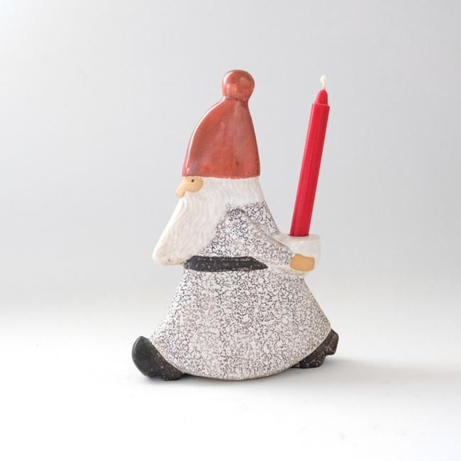 リサ・ラーソン / ストレスサンタ（グレー）/ Lisa Larson / クリスマス