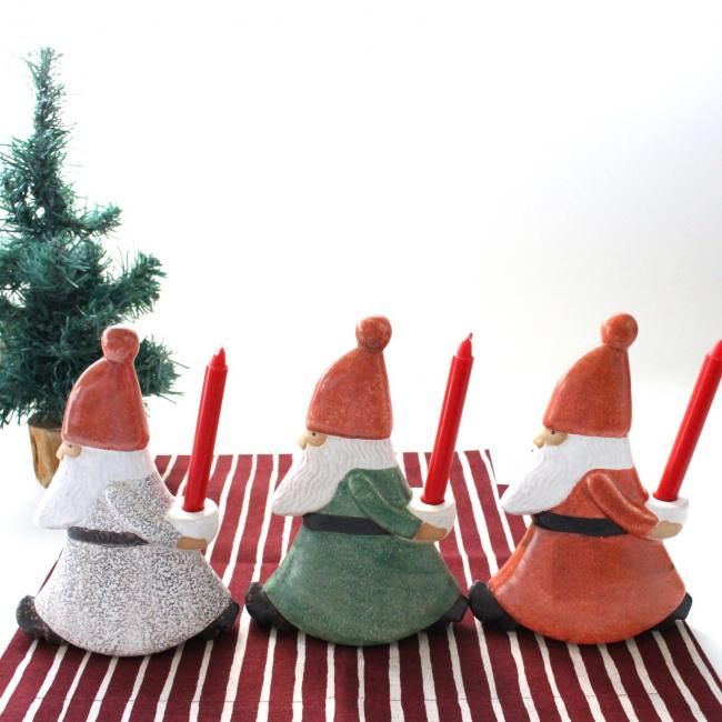 リサ・ラーソン / ストレスサンタ（グレー）/ Lisa Larson / クリスマス