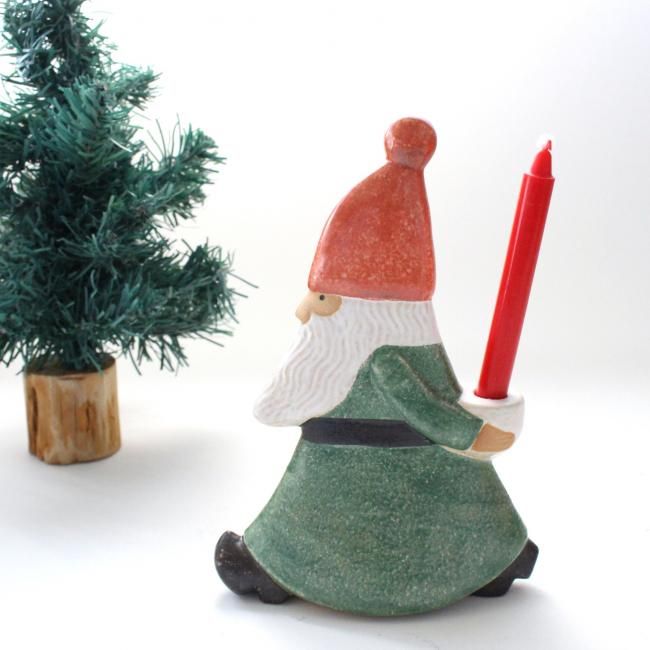 リサ・ラーソン / ストレスサンタ（グリーン）/ Lisa Larson / クリスマス