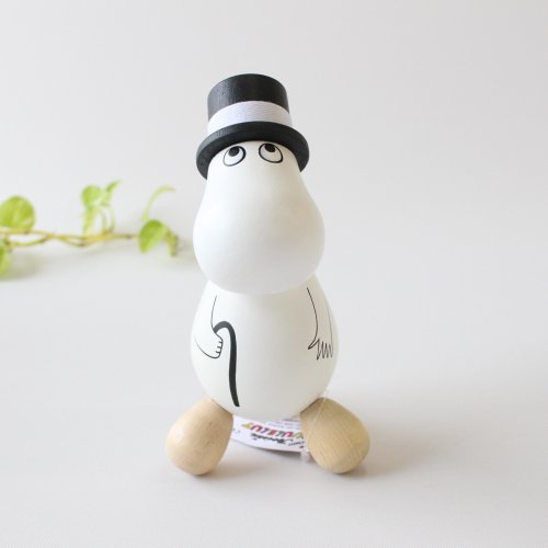 ムーミン Moomin 木製つぼ押し人形 ムーミンパパ ハンドペイント 雑貨 ステーショナリー 雑貨その他