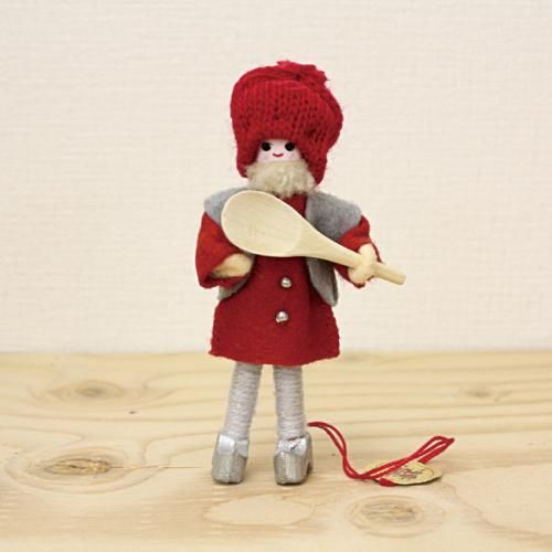 アンネ・ベアテ・ドールズ ニッセ人形（man with spoon 2014）/Anne Beate Dolls | クリスマス雑貨 |  アンネ・ベアテ・ドールズ