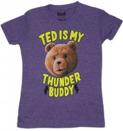 【在庫あり】 映画テッド Ｔシャツ 女性サイズ パープル TED コメディ ハングオーバーを超えた！？