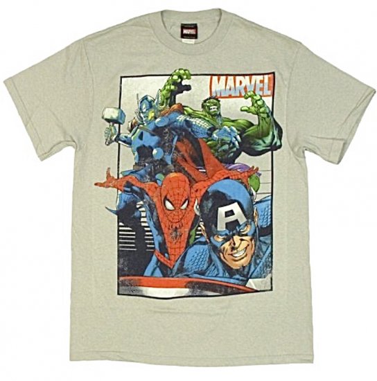 【在庫僅か！世界的に入手不可デザイン】アベンジャーズ TシャツAvengers shirt Marvel Comics マーベル  アメコミ正規ライセンス品 Officialアメリカ輸入- アメリカTシャツ村AKOCHAN'S アコチャンズ。