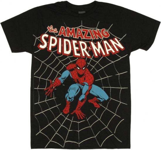 【通常タイプ アメージングスパイダーマン】 Ｔシャツ コスプレ Amazing Spiderman アメコミ　 - ジャンクフード  USA直輸入アメリカTシャツ村AKOCHAN'S アコチャンズ。