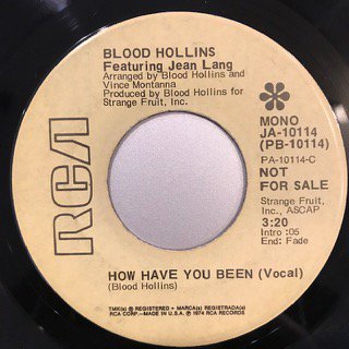 BLOOD HOLLINS feat. JEAN LANG - HOW HAVE YOU BEEN - 7
