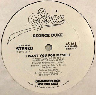 IWantYouFo【オリジナル】George Duke I Want You For Myself
