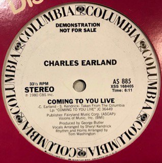 CHARLES EARLAND - COMING TO YOU LIVE / I WILL NEVER TELL (US PROMO) - 12