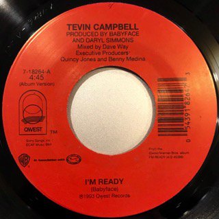 TEVIN CAMPBELL - I'M READY - 7 (QWEST) - 中古・輸入レコード　Knowledge  Records（ノーレッジレコーズ）-Soul