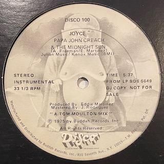 PAPA JOHN CREACH & MIDNIGHT SUN - JOYCE (US PROMO) - 12