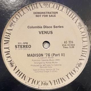 美盤　CAGE OMNIBUS NO! レコード VENUS - MADISON '76 (PART II) - 12