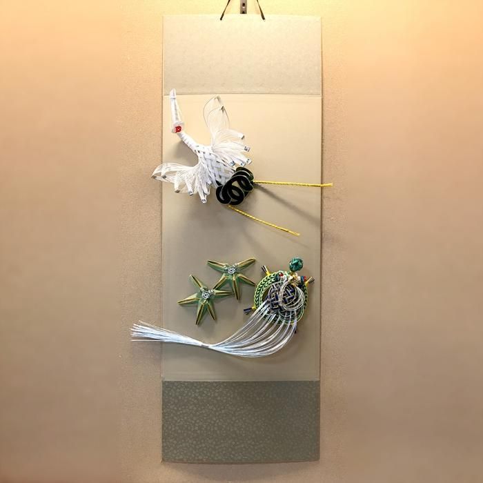 ko0202鶴亀 掛け軸｜水引細工 飾物・小物｜加賀水引 津田水引折型