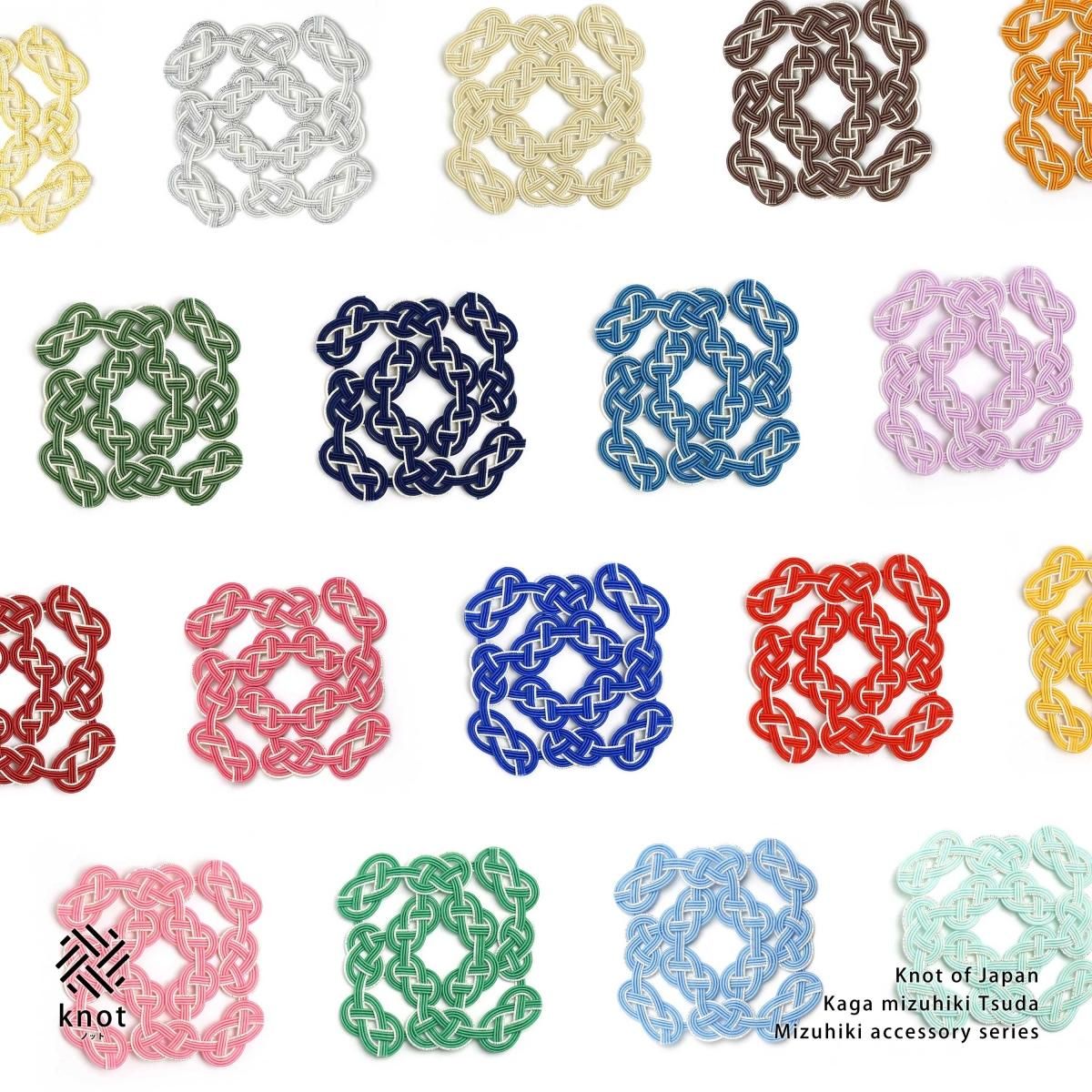 co0150水引コースター ブルー（masu）｜水引細工 飾物・小物｜加賀水引