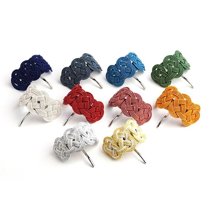 ac0177水引ポニーフック あわじ ブルー｜ヘアアクセサリー｜knotノット